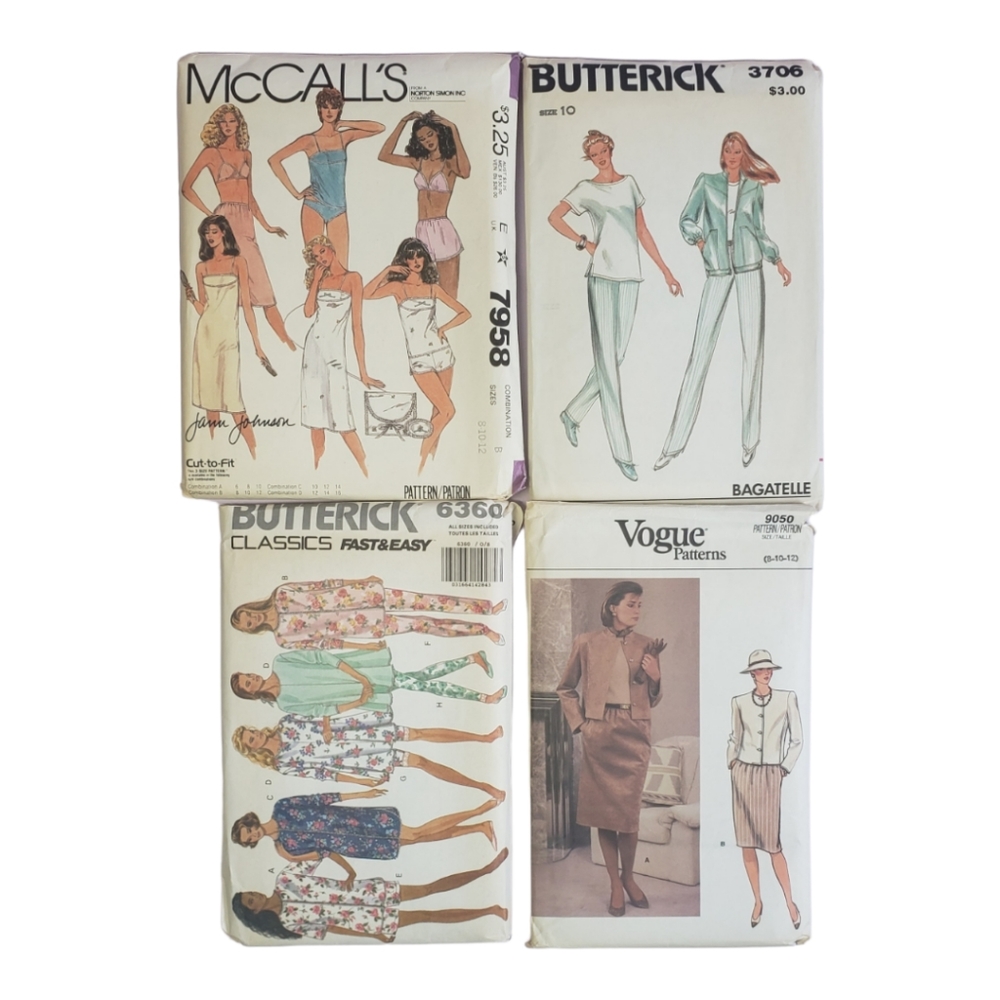 Women's Clothing Patterns Lot of 4